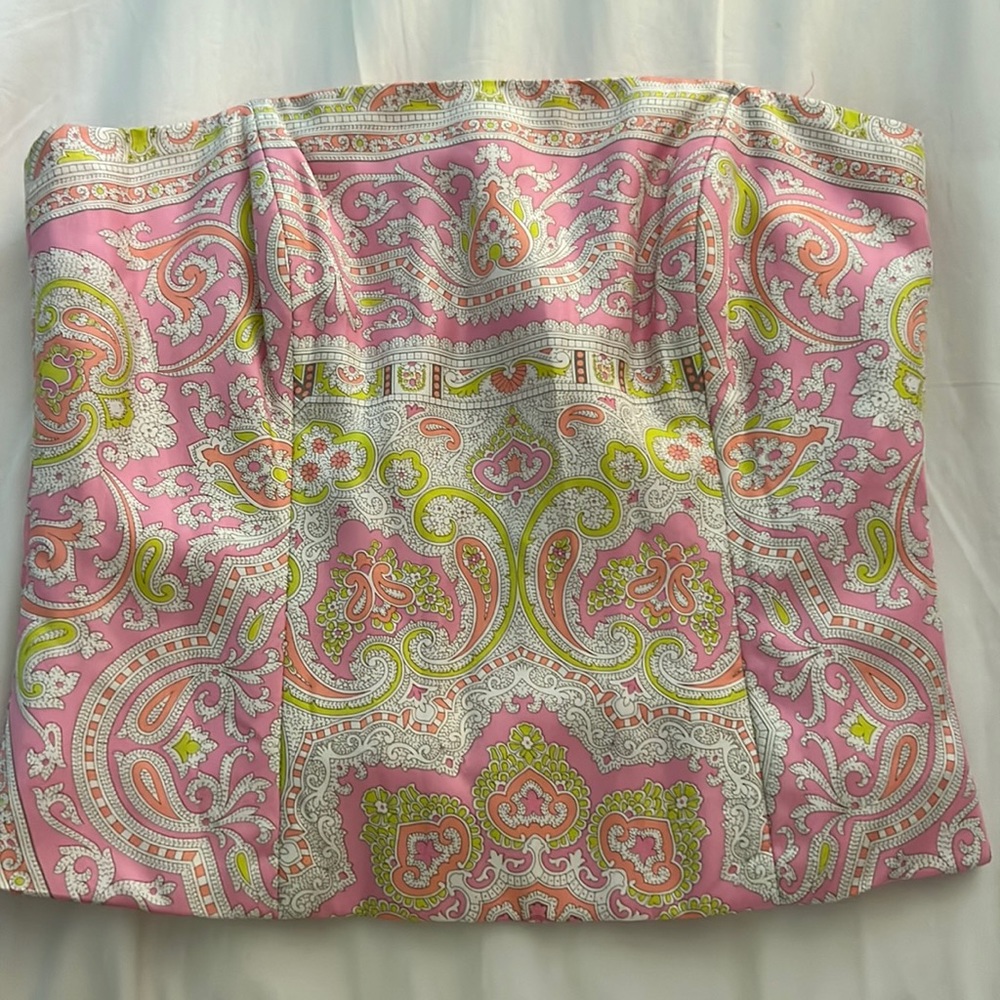 J McLaughlin scarf style tube top.
